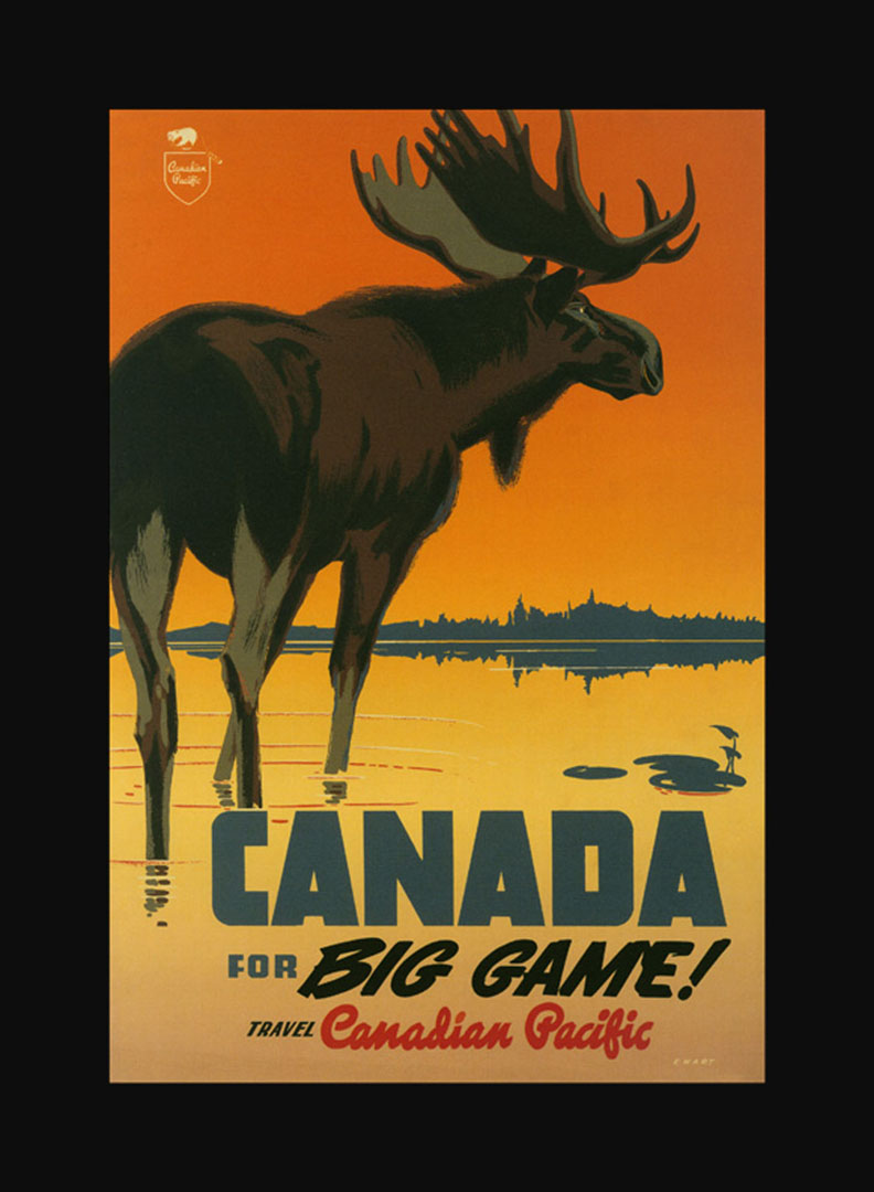 Canada With Canadian Pacific Vintage Travel Posters Wallpaper Image