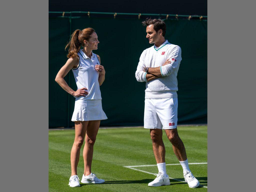 Kate Middleton Impresses Roger Federer With Tennis Skills At