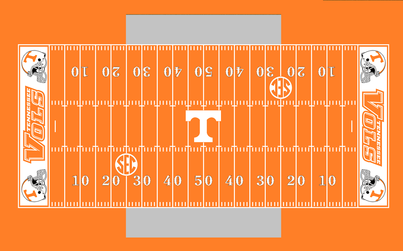 Tennessee Vols All Orange Field By Chenglor55