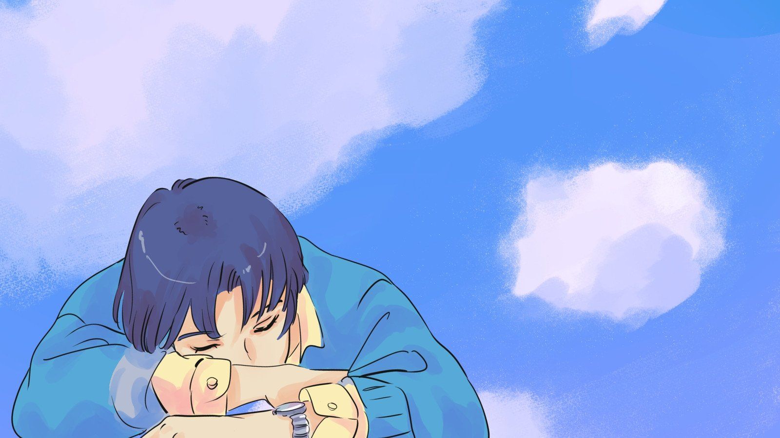 Blue Anime Aesthetic Wallpaper