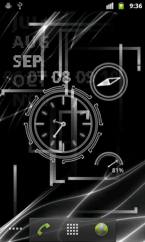 Black clock live wallpaper v103 APK for Android