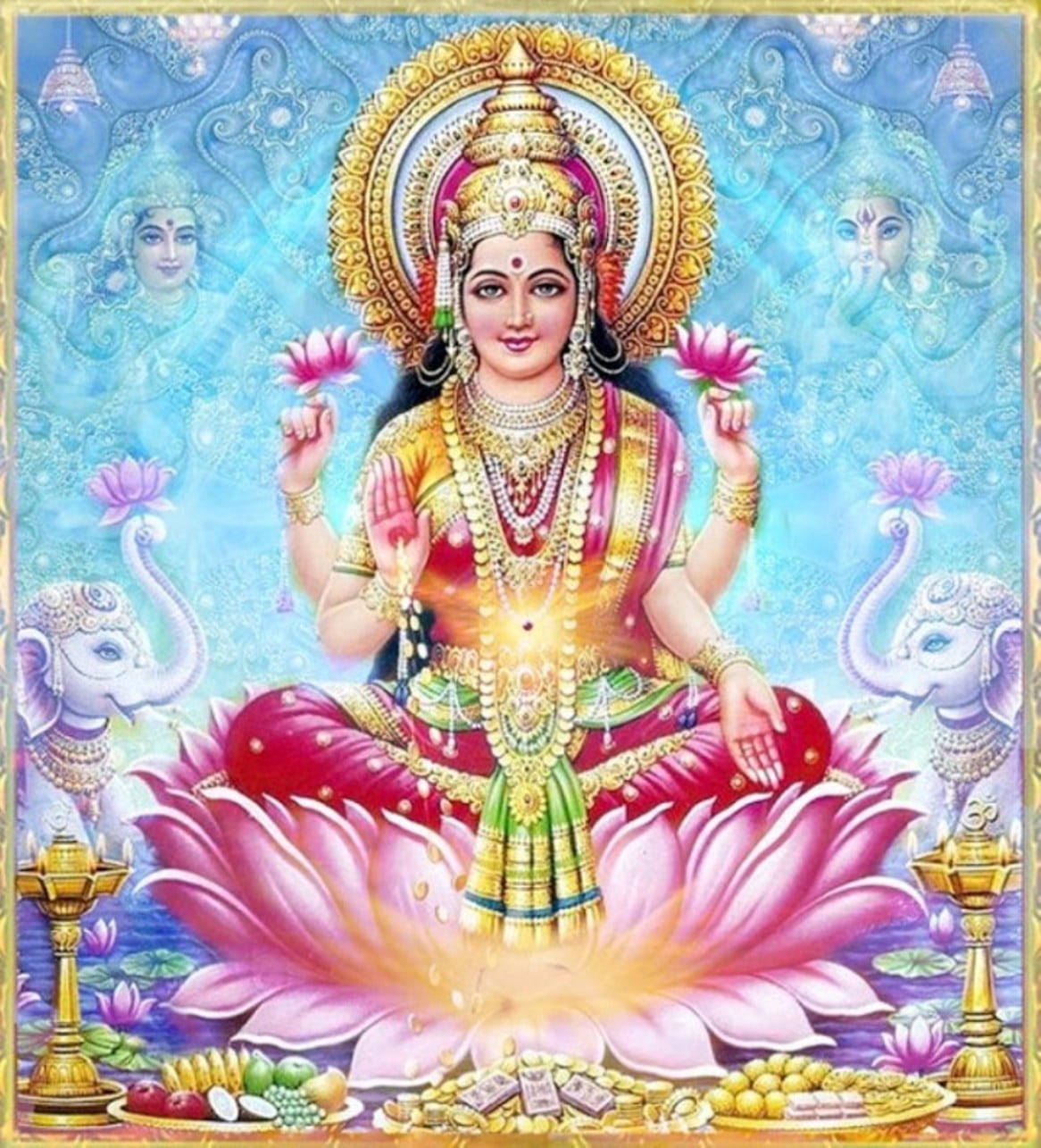Goddess Lakshmi HD Wallpaper