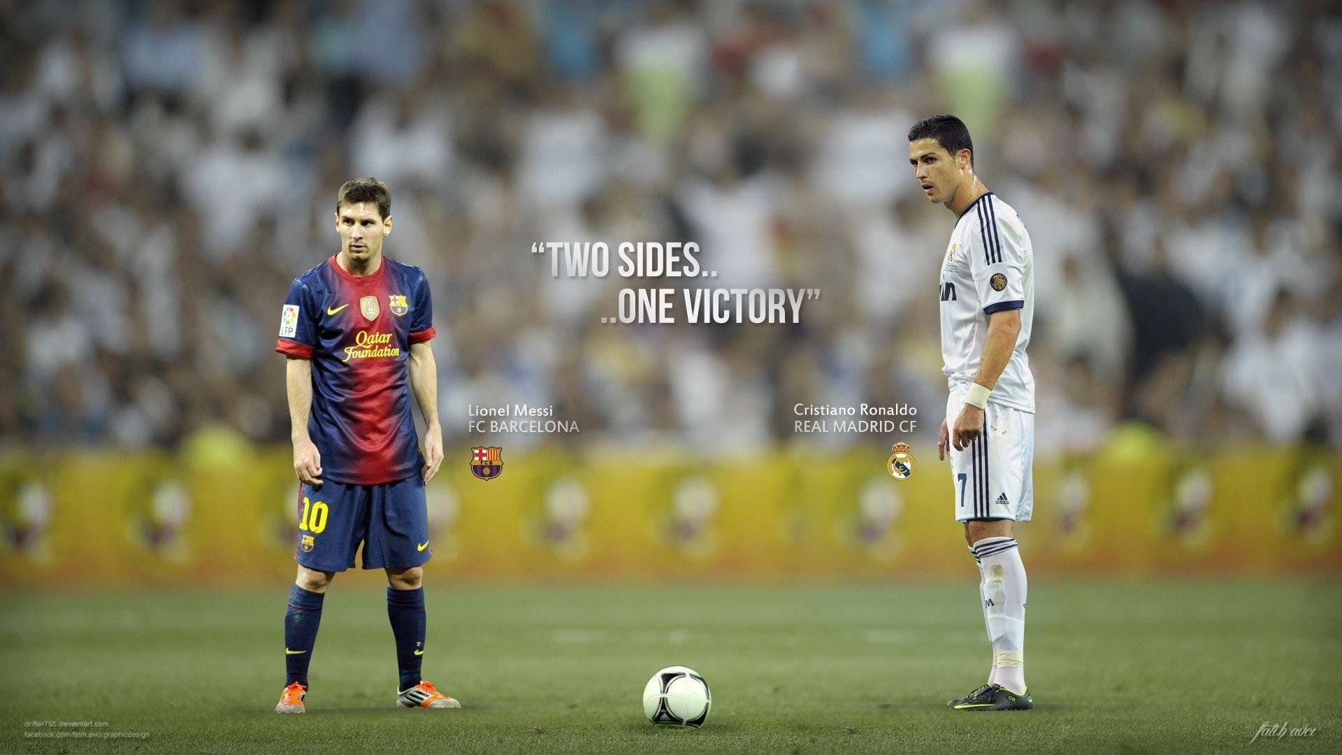 Cristiano Ronaldo Vs Lionel Messi Wallpaper Image