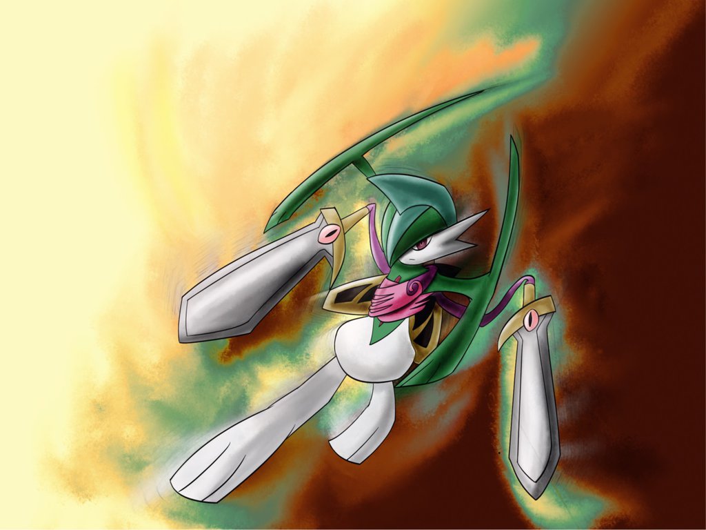 Royal Knight Gallade by ShiningAster on
