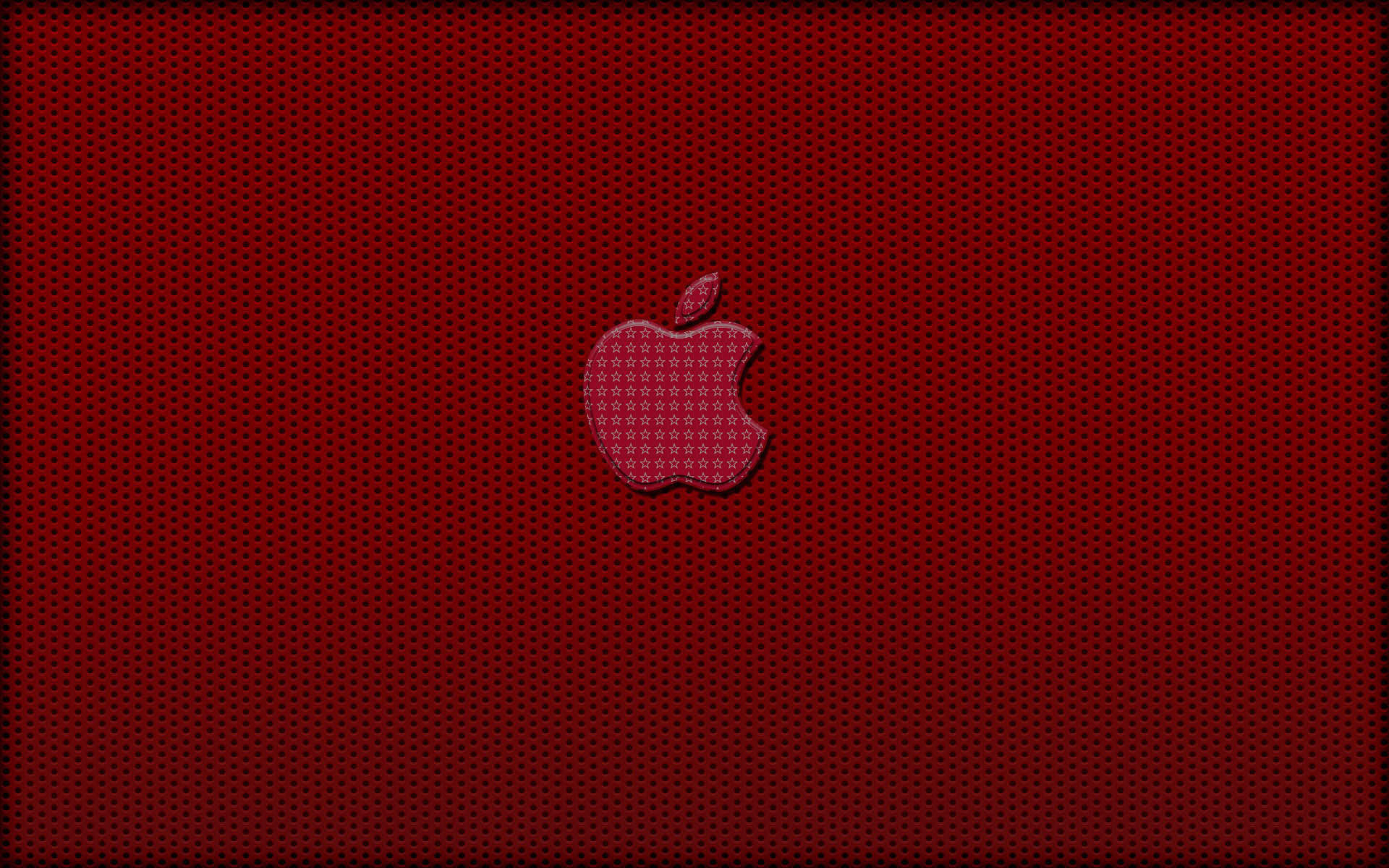 Red Metal Apple Wallpaper