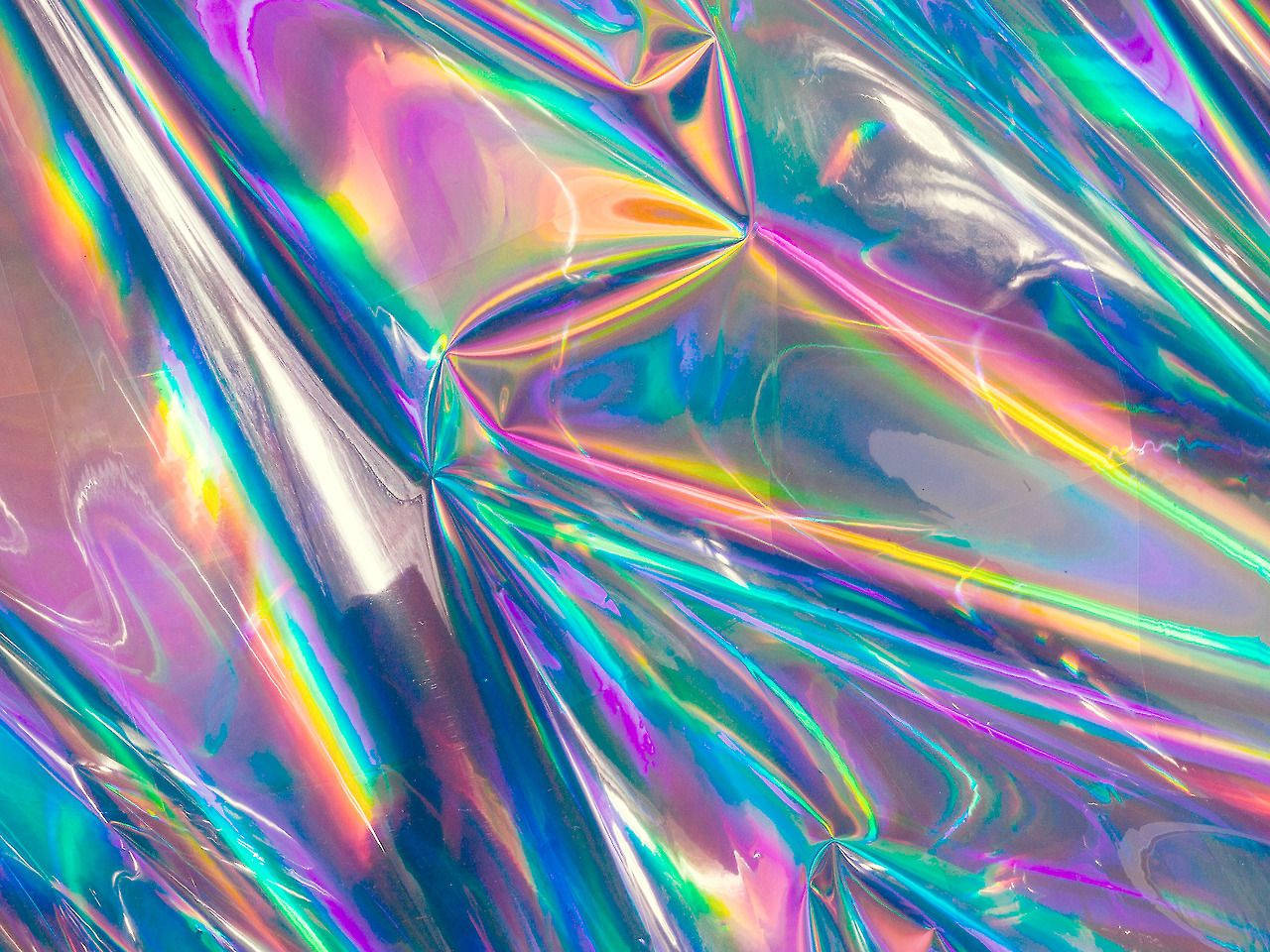 90s Aesthetic Holographic Rainbow L1pzweoukah27apa Wallpaper