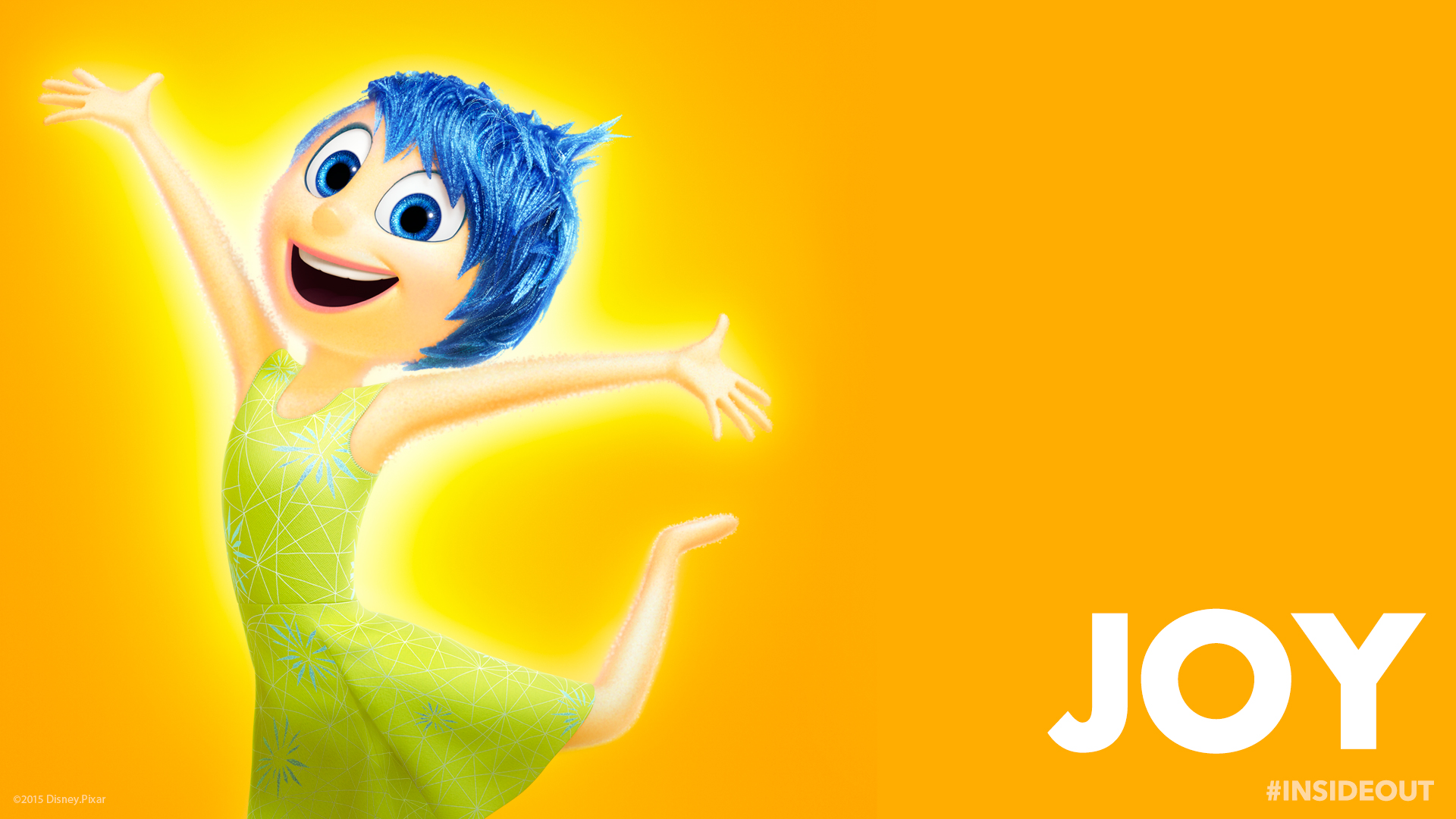 Inside Out Joy Wallpaper Animated Movies