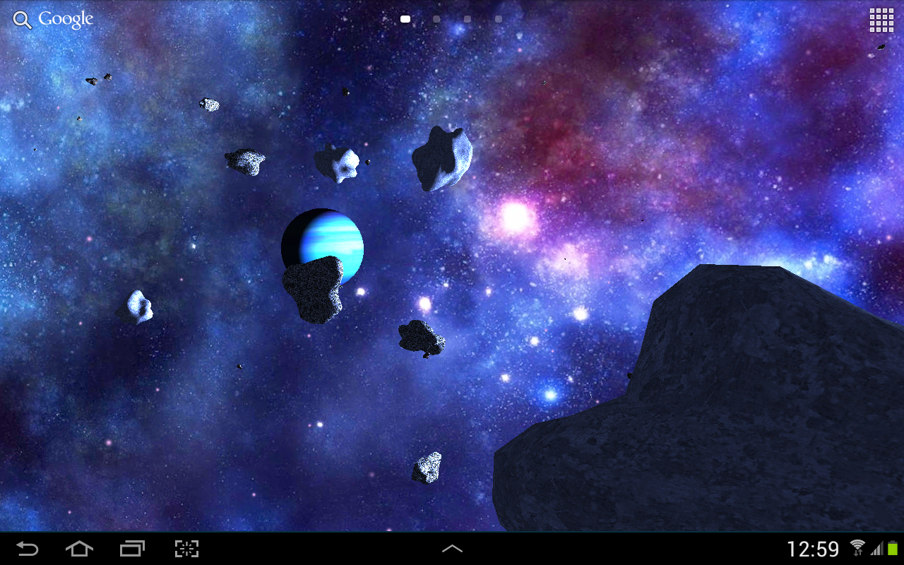 Asteroids 3d Live Wallpaper Android Apps On Google Play