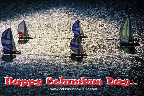 Happy Columbus Day HD Wallpaper