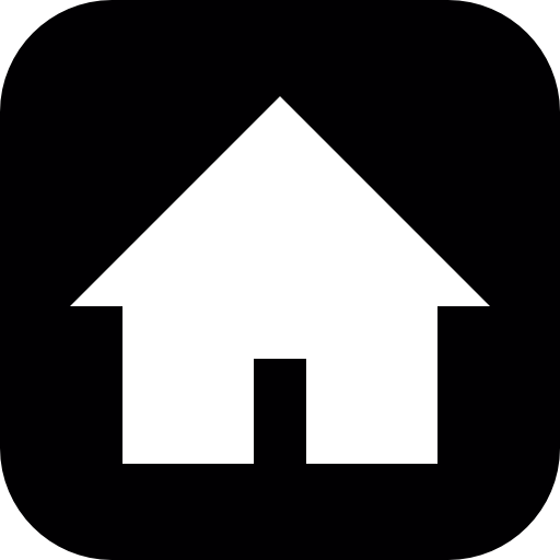 Home Silhouette On Black Square Background Icon Webfont