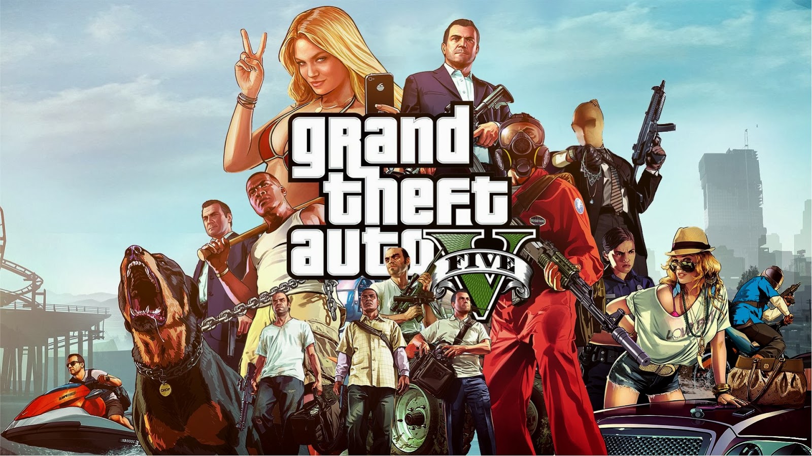 Wallpaper Gta Grand Theft Auto HD Gratis V 1080p