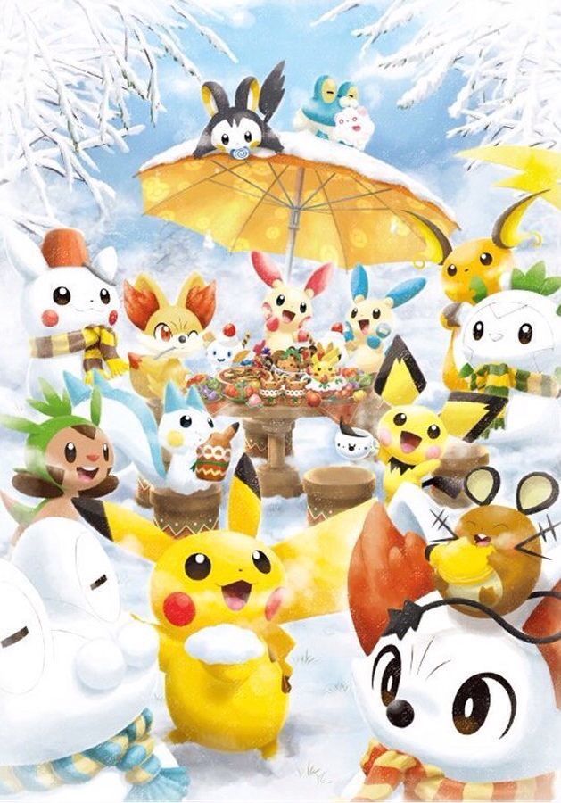 Pokemon Winter Wonderland Decal Cute