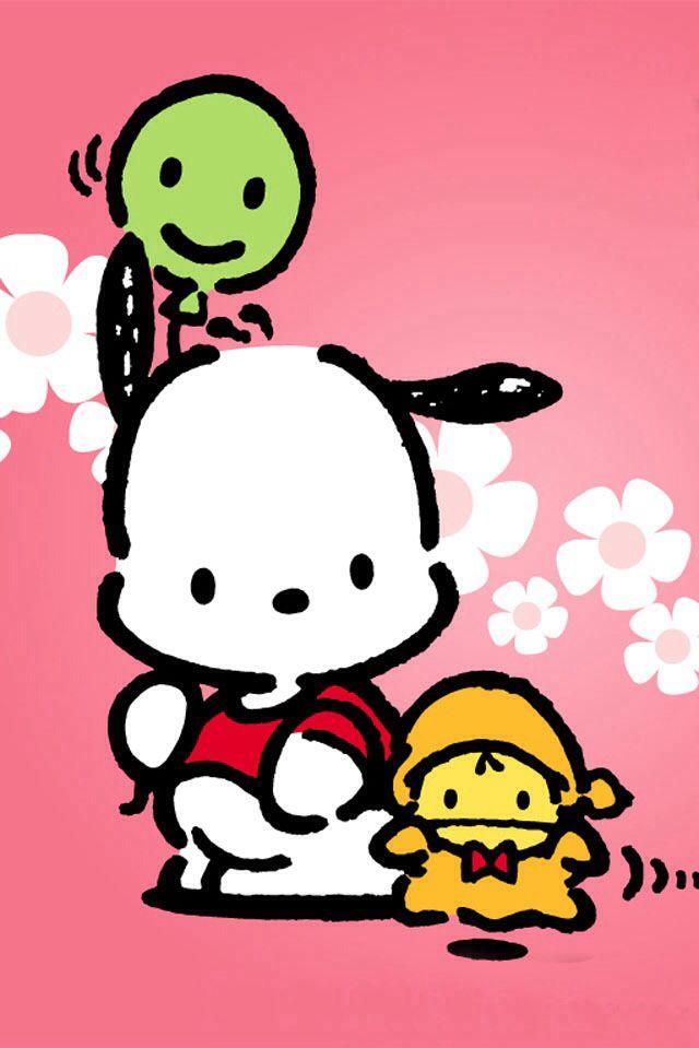 Pochacco With Friends Sanrio Wallpaper Hello Kitty