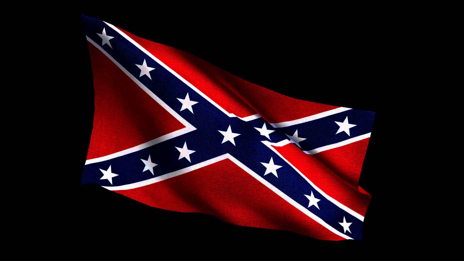 Confederate Flag waving 1920x1080p