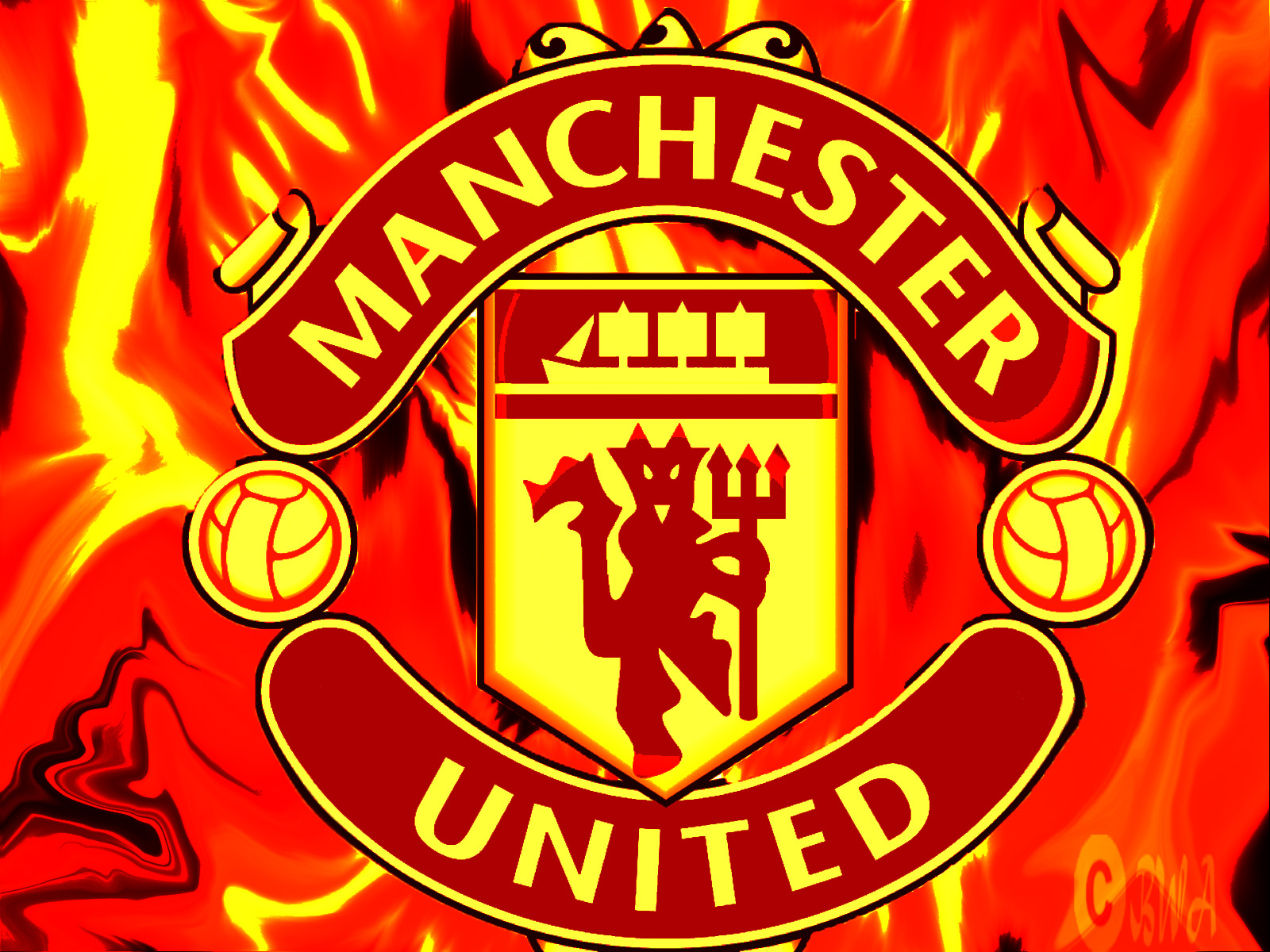Manchester United Soccer Logo Beautiful Scenery Photography