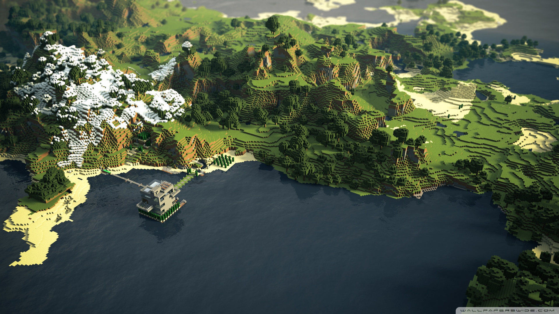 Minecraft Landscape Wallpaper