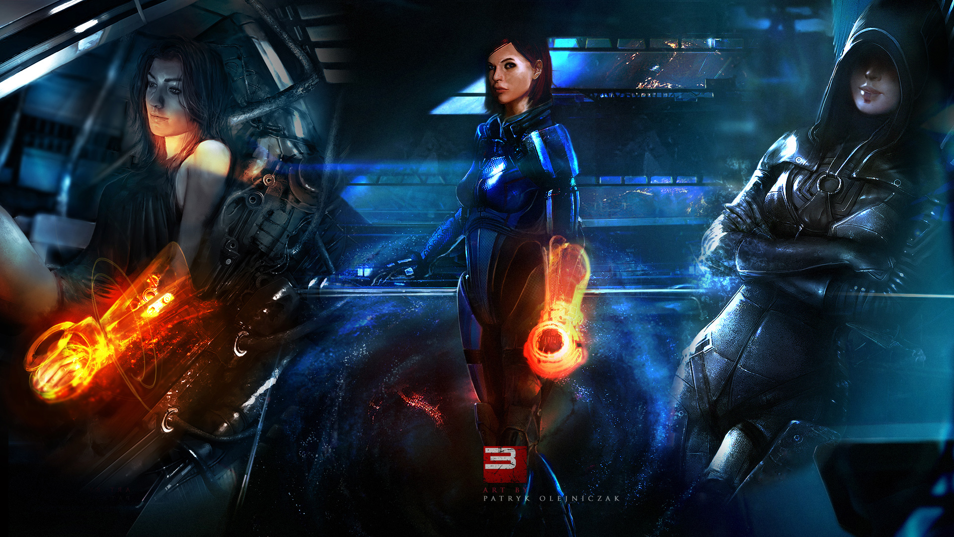 Mass Effect Black Tali HD Wallpaper