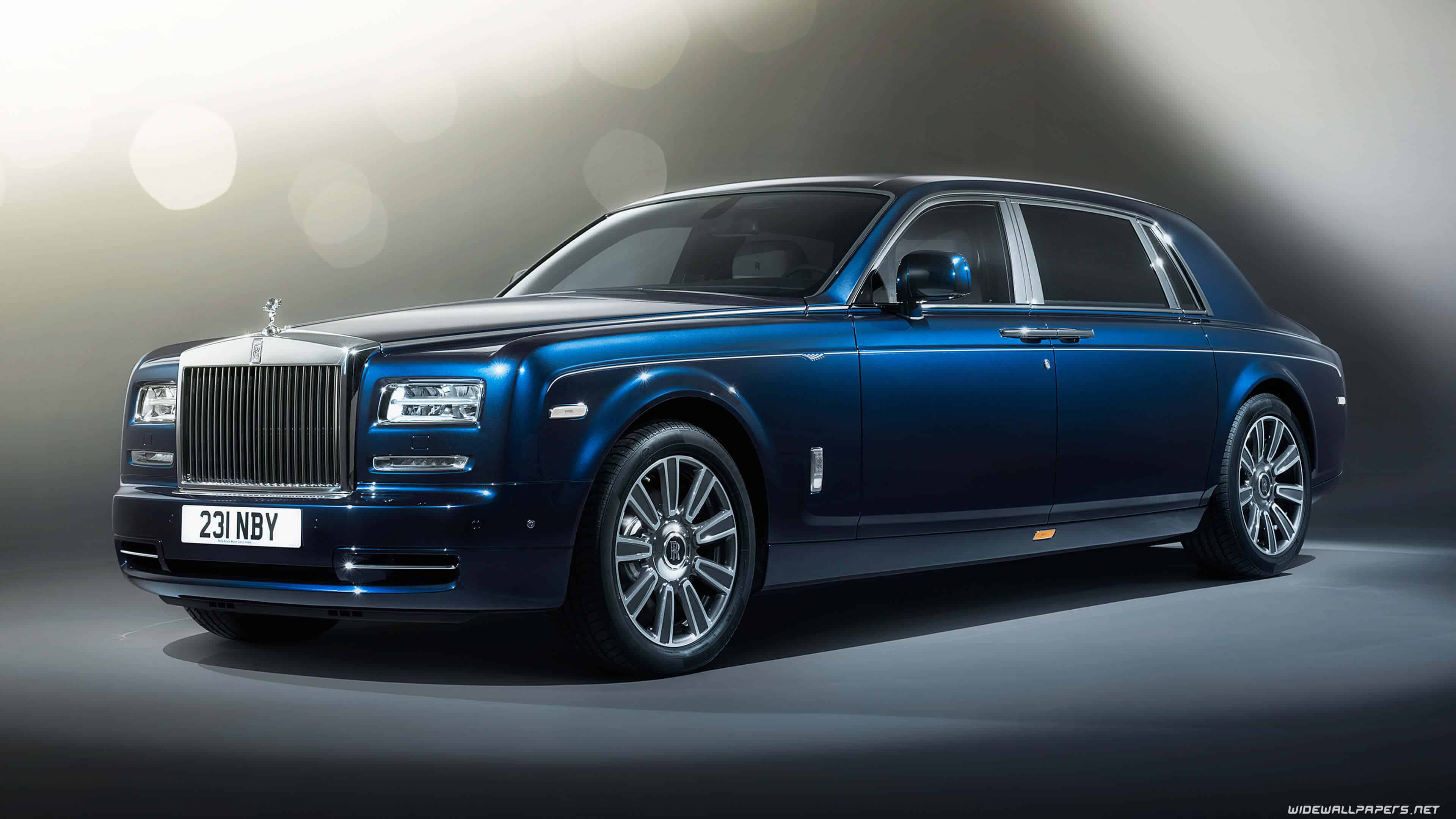 Blue Rolls Royce Phantom UHD 4k Wallpaper Cc