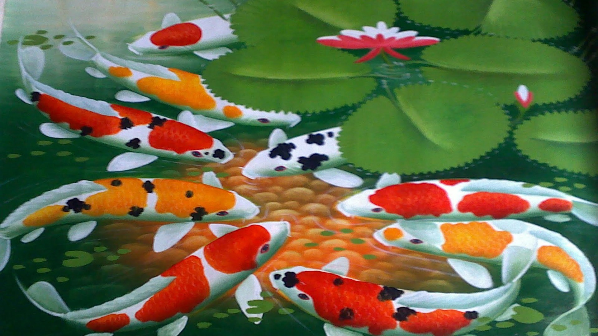 Koi Fishes Background For Puter Wallpaper13