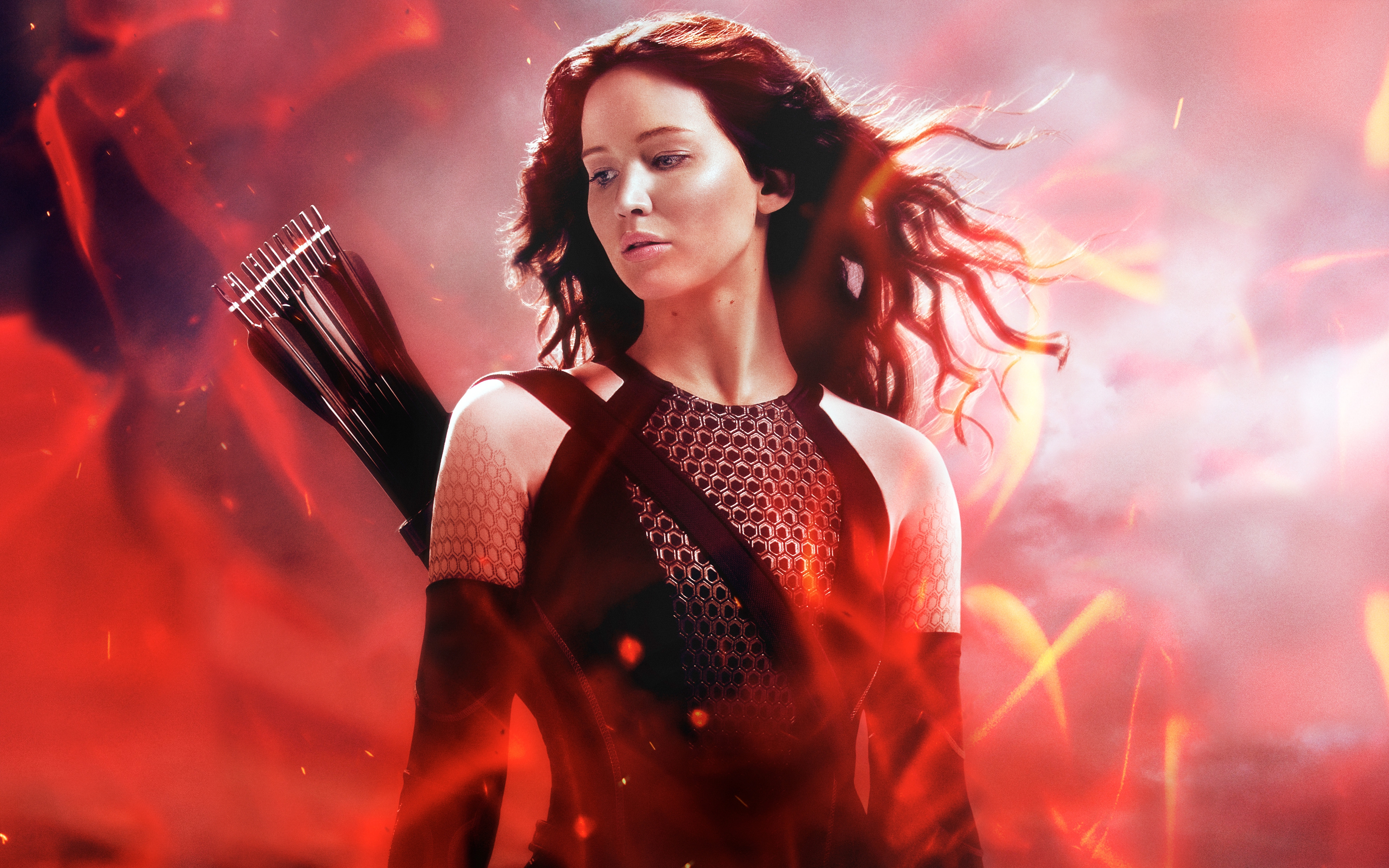 Katniss In The Hunger Games Catching Fire Wallpaper HD