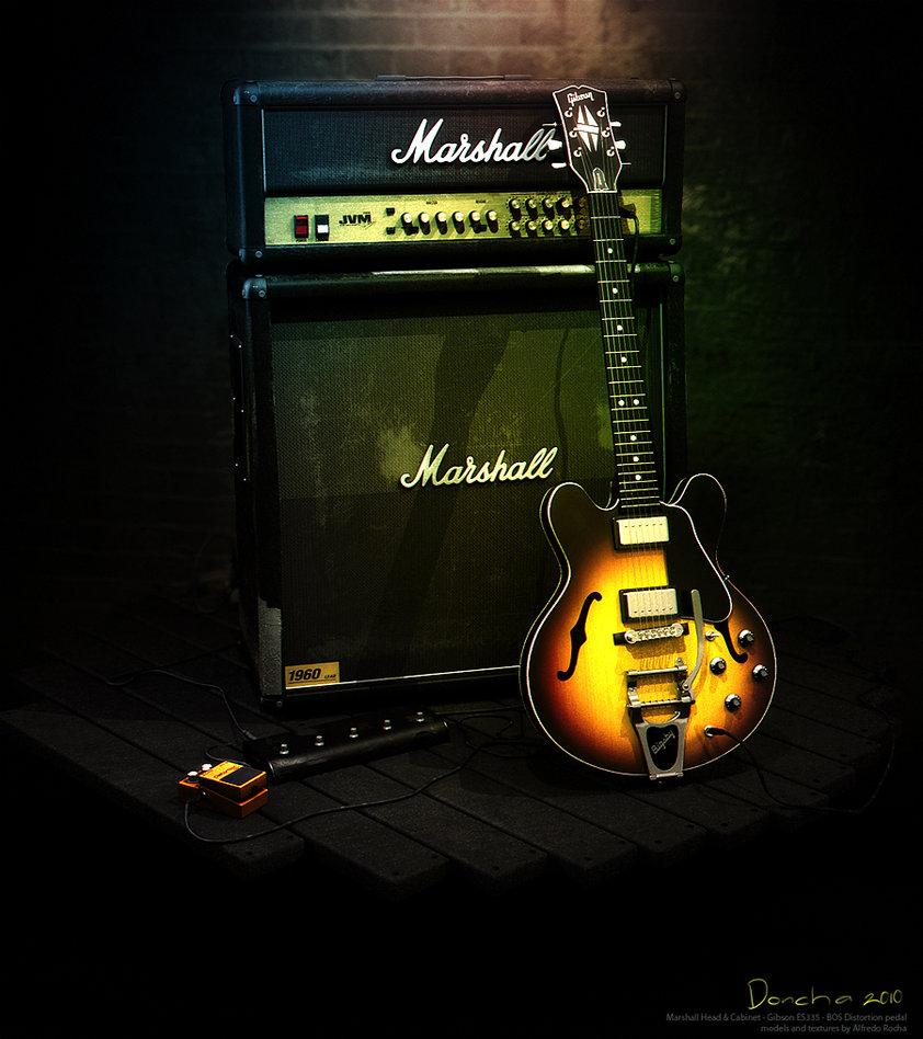 Marshall Amp And Gibson Es335 By Doncha