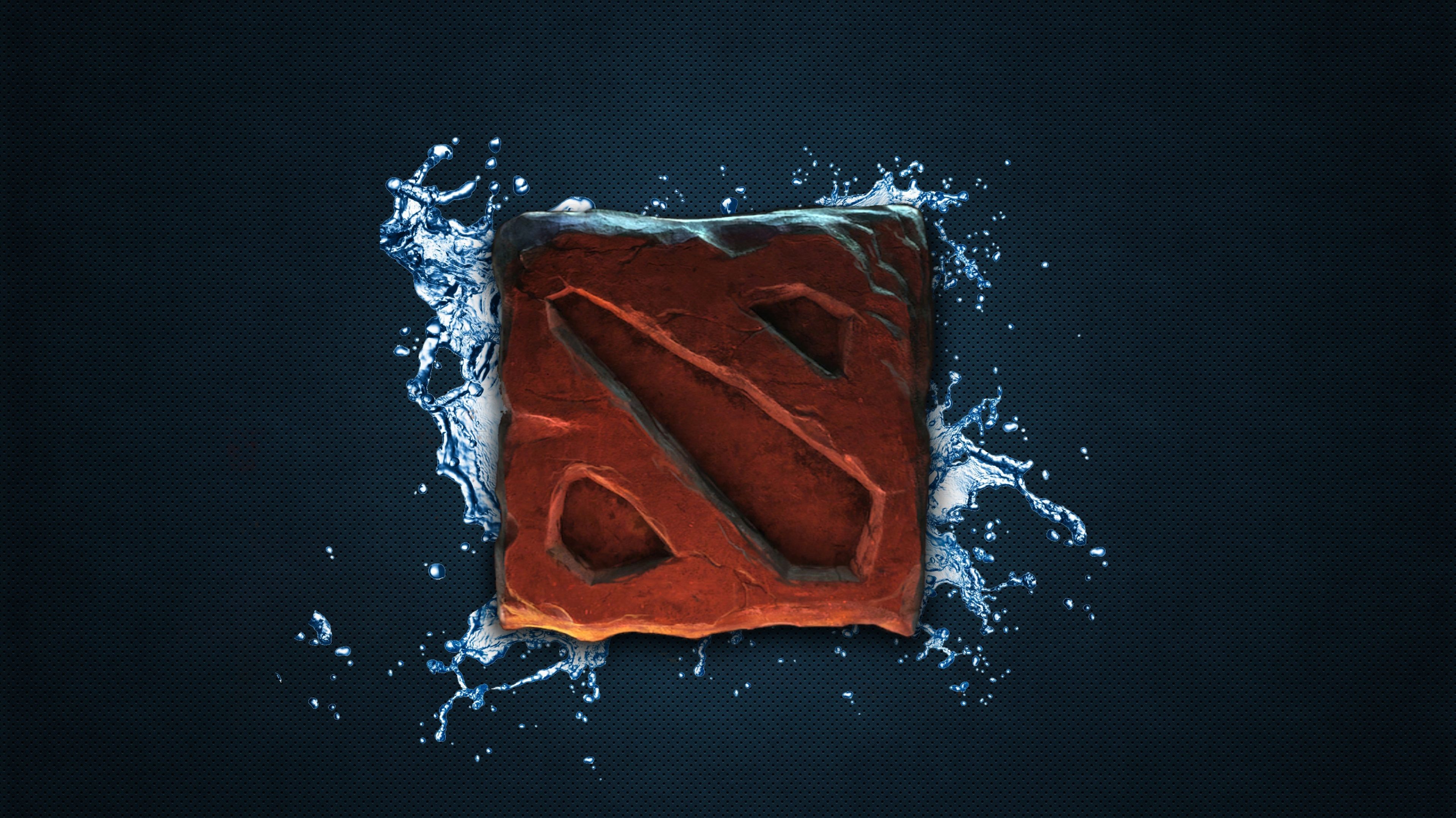 Dota Logo Wallpaper 4k