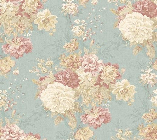 Kydd Wallpaper A Beautiful Shabby Chic Design With Misty Floral