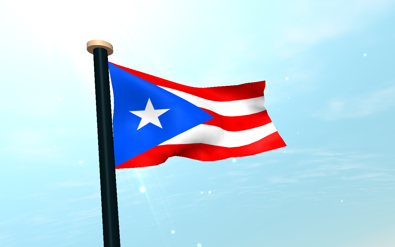 Puerto Rico Flag 3d Wallpaper Screenshot