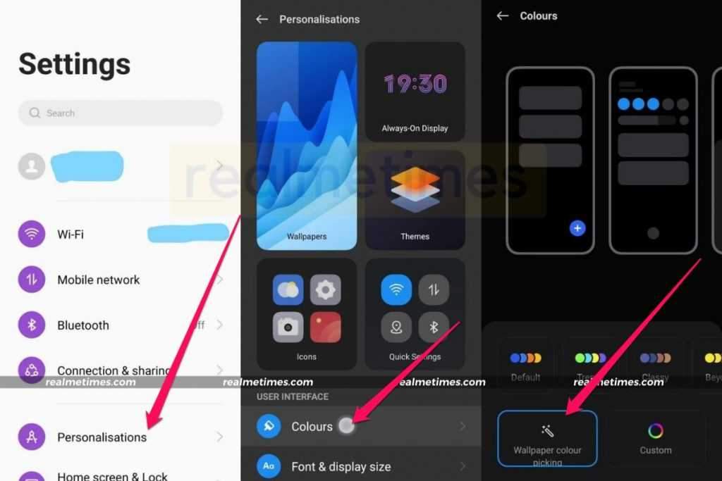 How To Enable And Use Dynamic Wallpaper Based Accent In Realme Ui