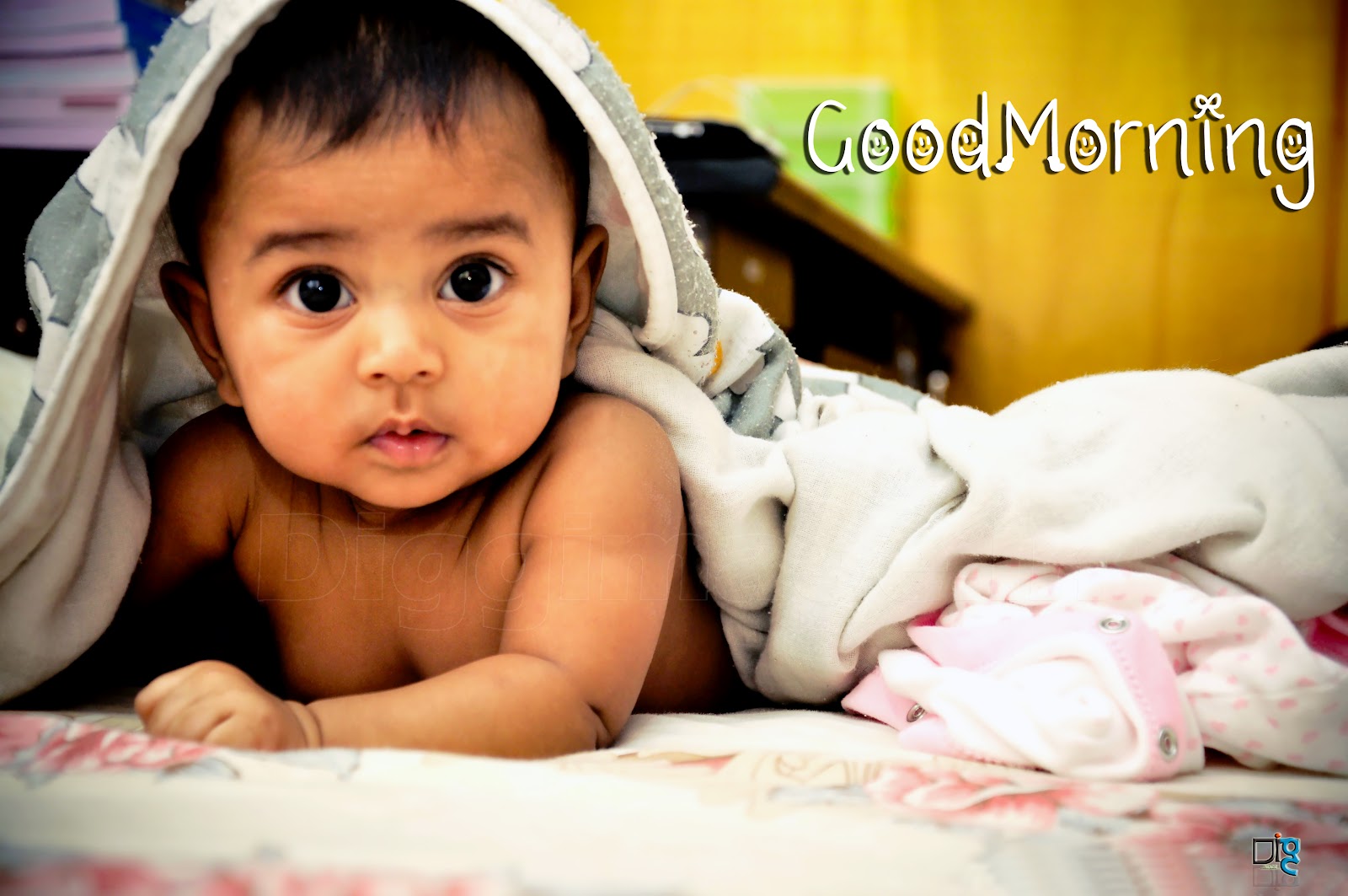Good Morning Baby Cute Greetings Scraps And Wallpaper D I G