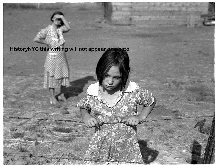 Depression Era Photography Little Girl