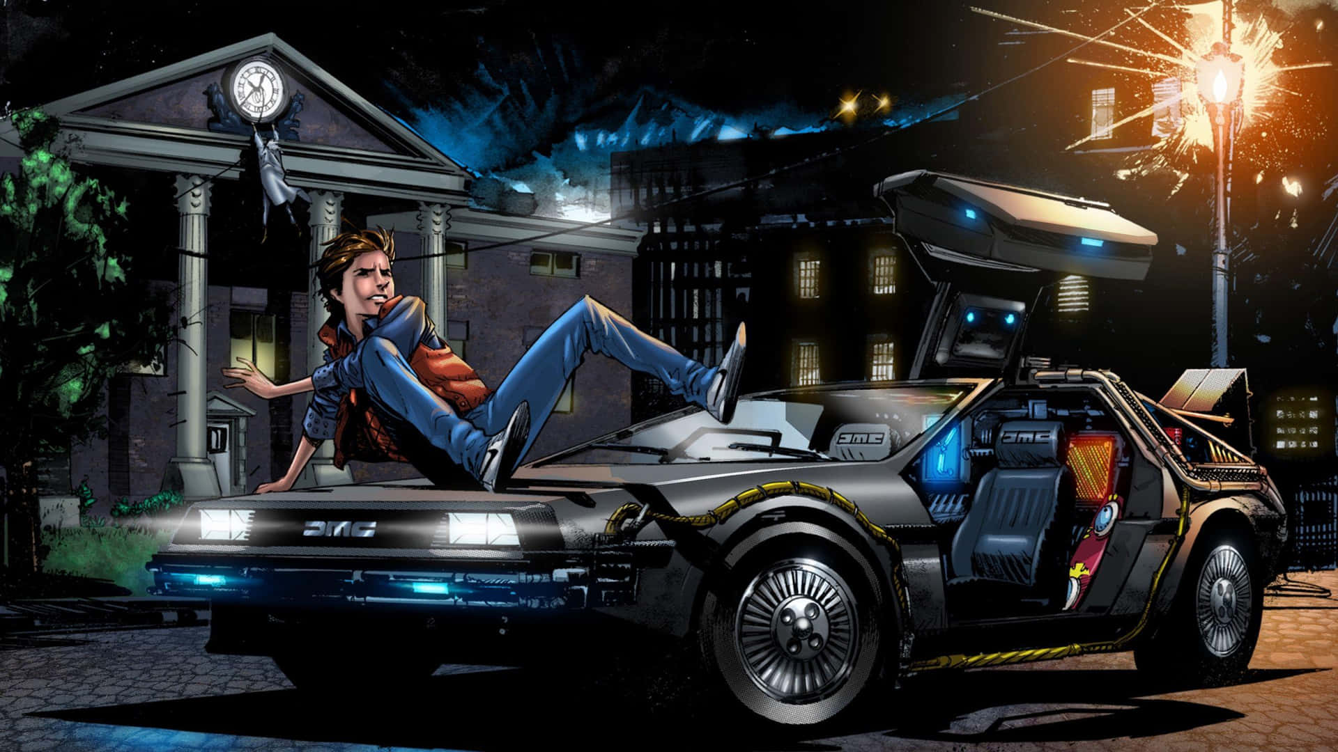 Delorean 4k Wallpaper