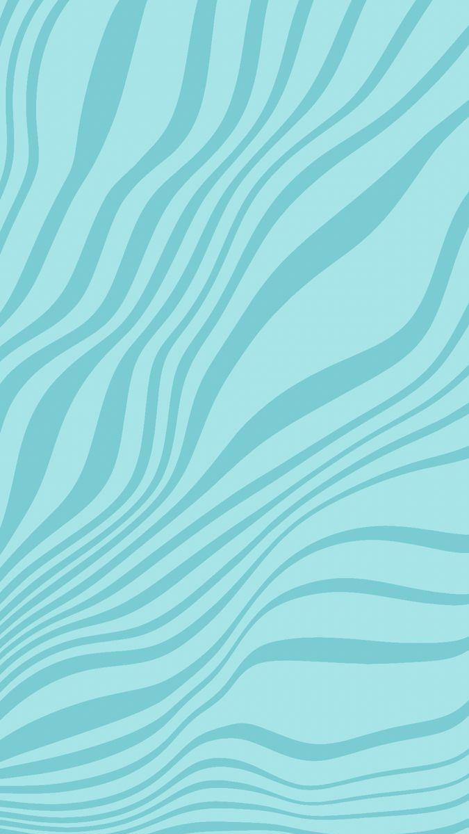 Swirly Zebra Print Teal Wallpaper iPhone Blue