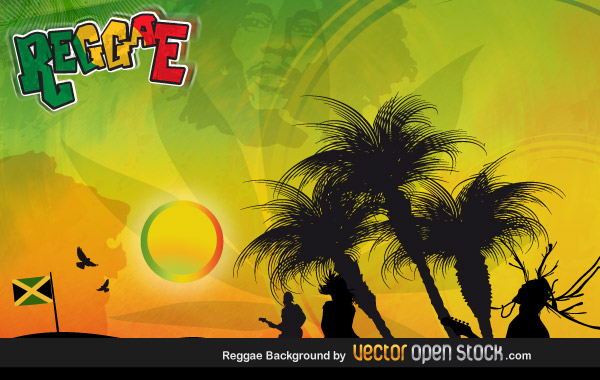 Reggae Background Coolvectors