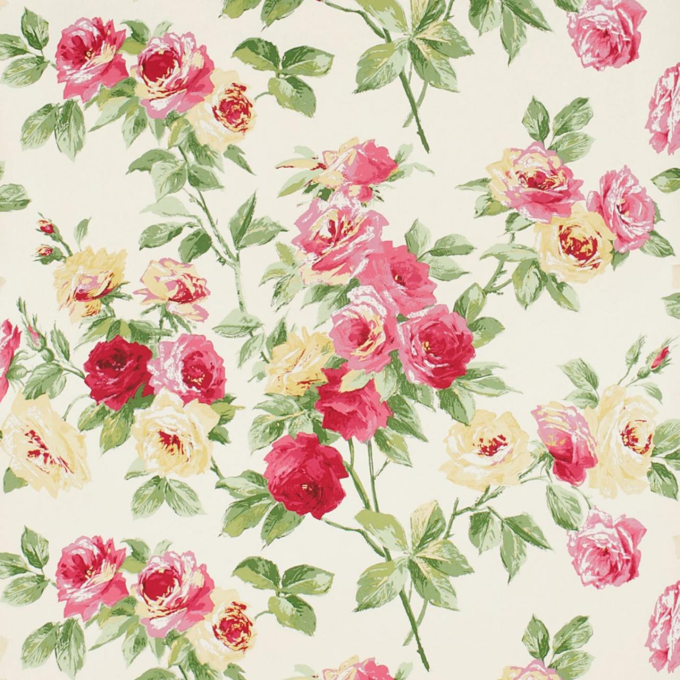 Wallpaper Sanderson Vintage Eglantine Rose