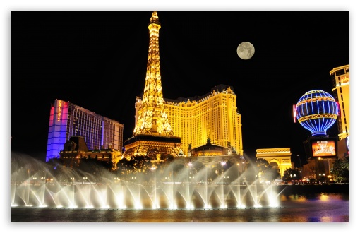 Las Vegas Night HD Desktop Wallpaper Widescreen High