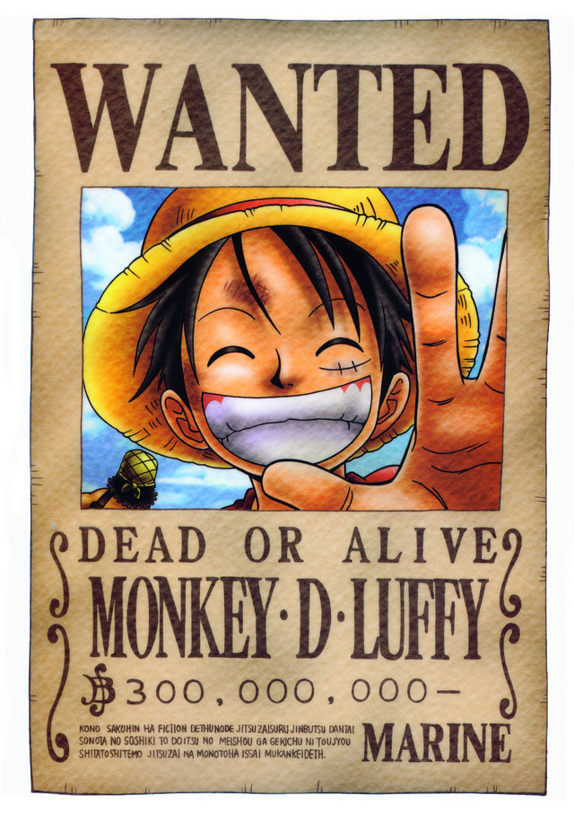 Crunchyroll Library One Piece Wanted Posters