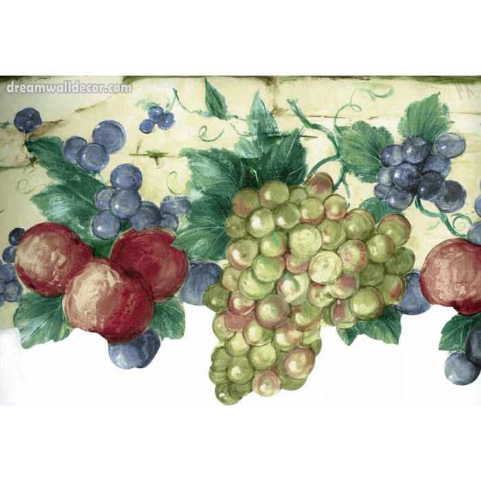 🔥 Free download Green Grapes Tropical Fruits Wallpaper Border [700x700