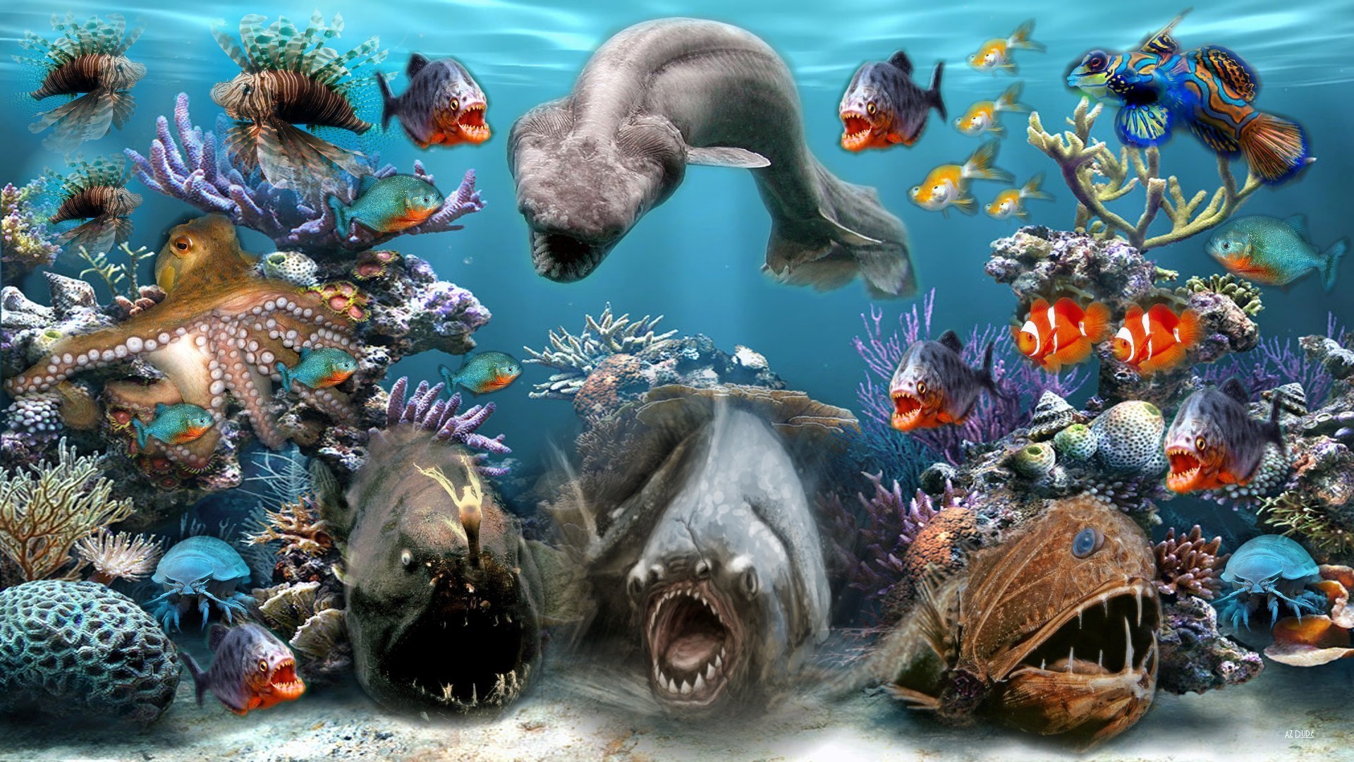 Sea Creatures Wallpaper Image