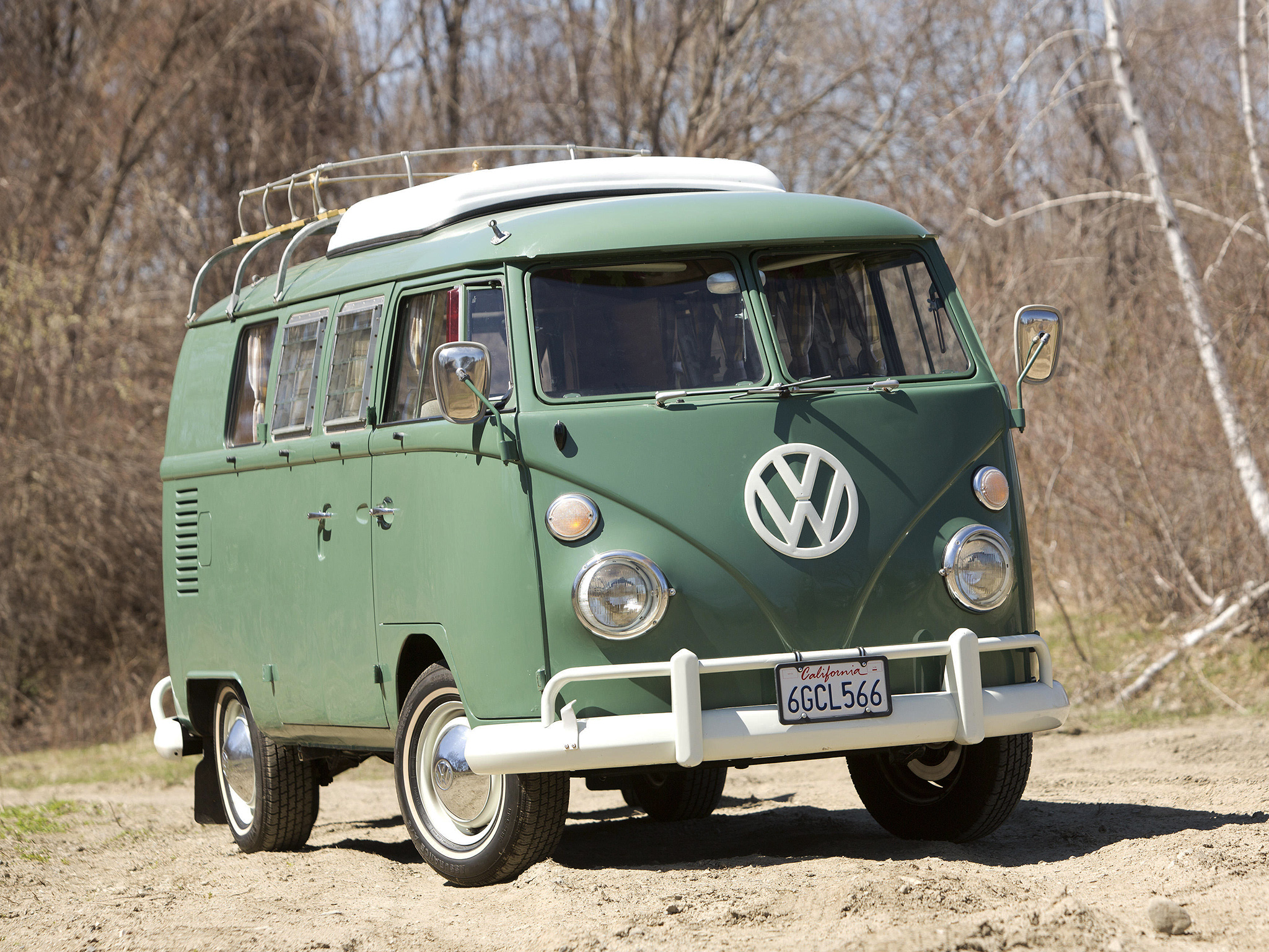 Type Westfalia Deluxe Camper Van Classic Ge Wallpaper Background