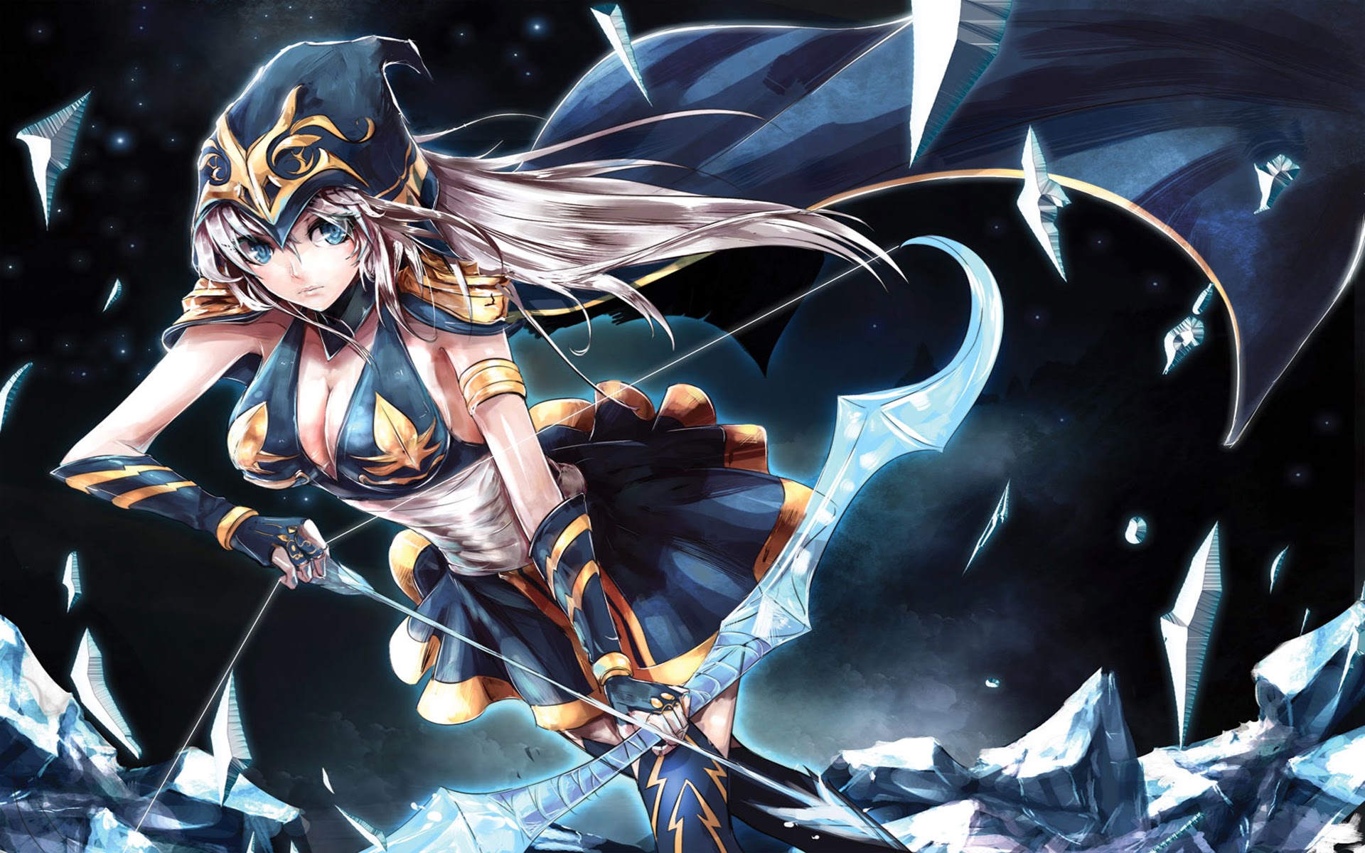 Ashe Lol League Of Legends Girl Anime Style Champion Wallpaper HD