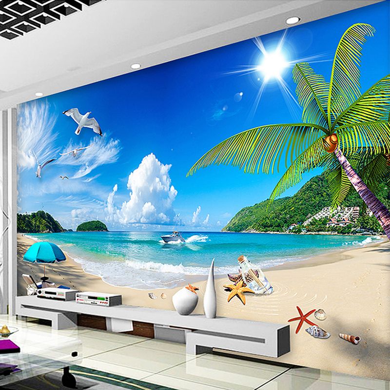 Custom 3d Photo Wallpaper Summer Sea Sunshine Beach