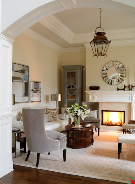 Living Room Cloverdale Paint Golden Pastel Jacobson Interior Design