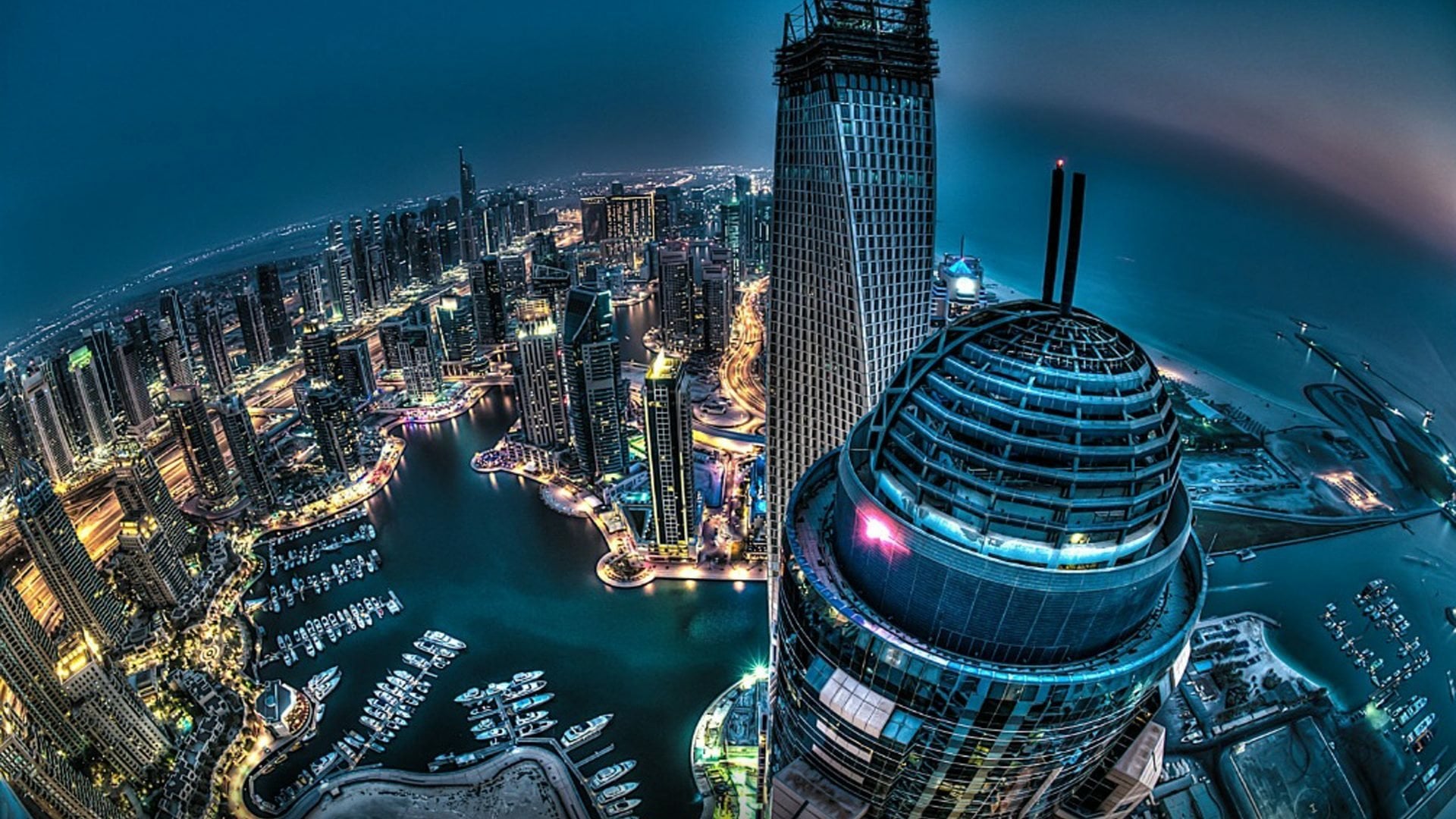 Dubai Nightscape Wallpaper