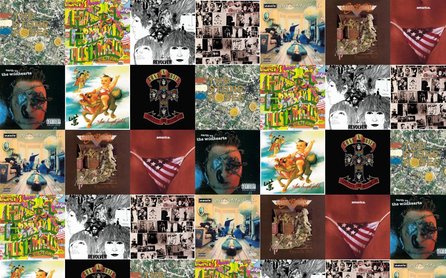 Black Crowes Tiled Desktop Wallpaper