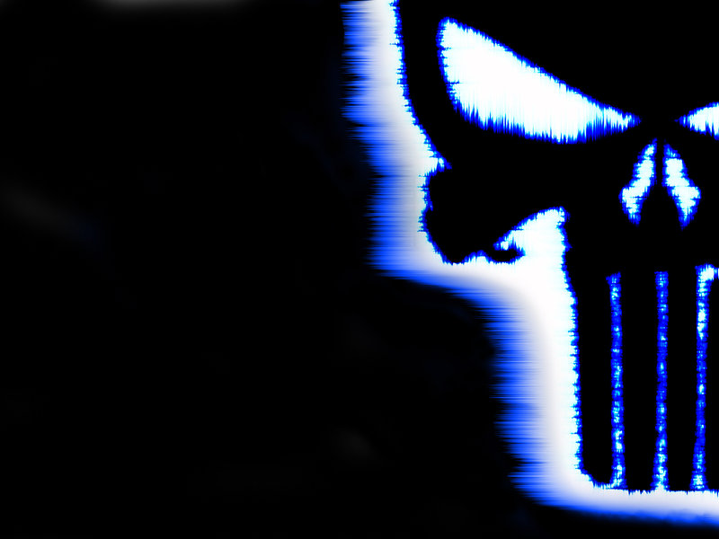 Punisher Wallpaper blue by Hellmage29x on