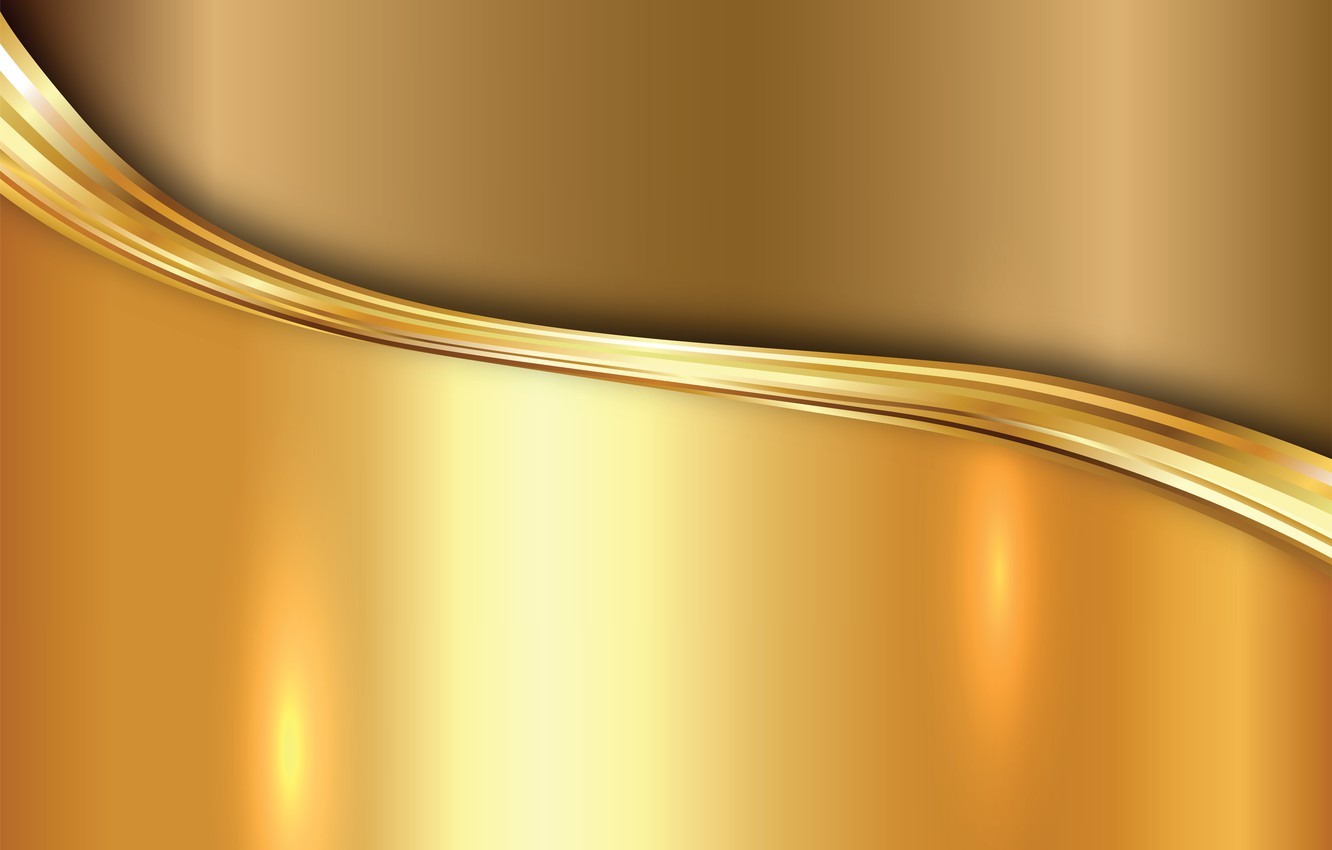 Wallpaper metal gold vector metal plate golden background