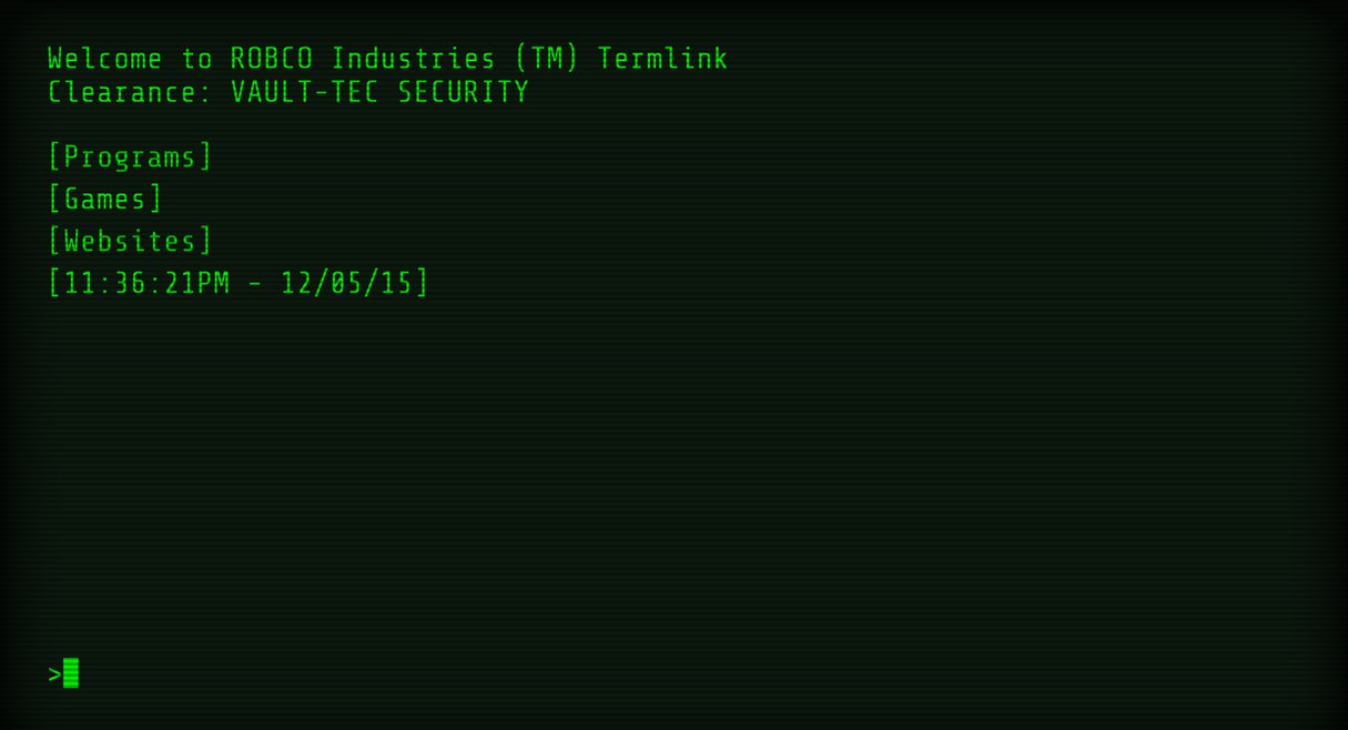 Fallout Terminal By Mrcoaster