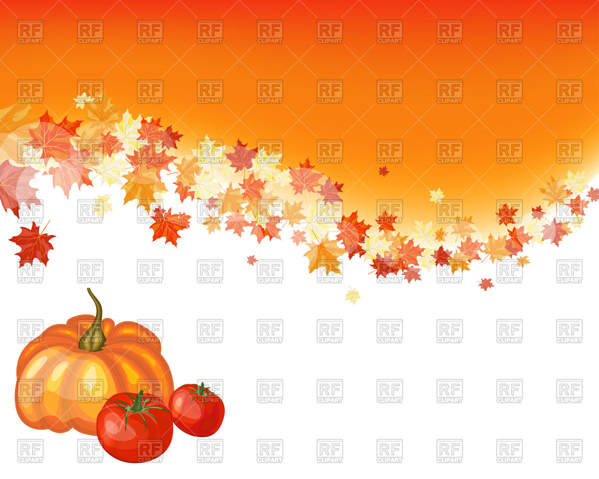 Autumn Thanksgiving Background Vector Image Of Background