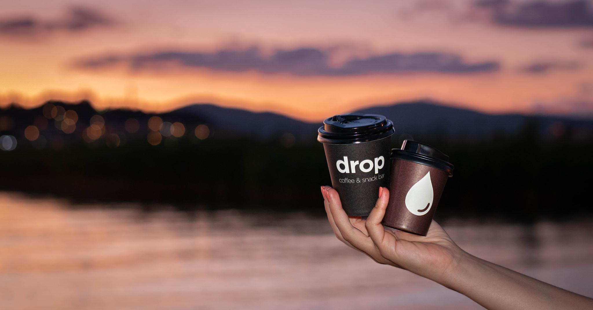 Drop Coffee Snacks Sunset And Magic
